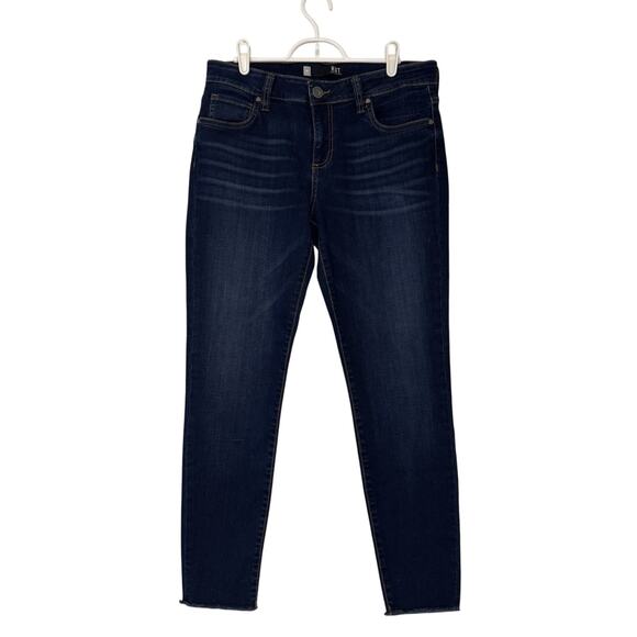 NWOT Kut From The Kloth Connie Ankle Skinny Jeans Women's Size 10 Raw Hem 31x28 - Picture 1 of 11